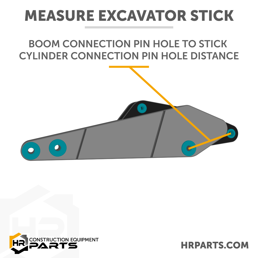 boom connection to stick cylinder connection distance.