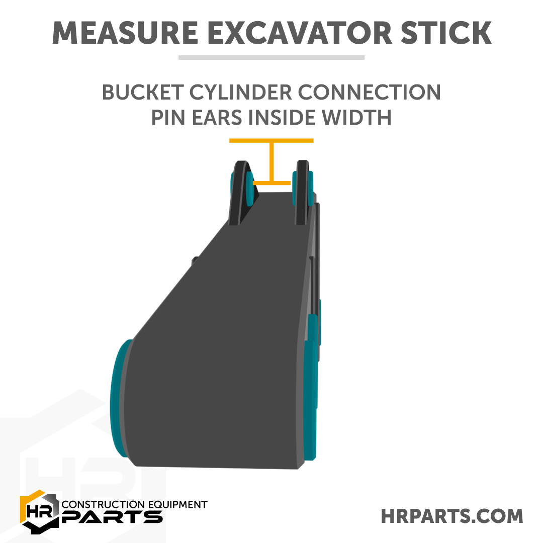 bucket cylinder pin ears inside width