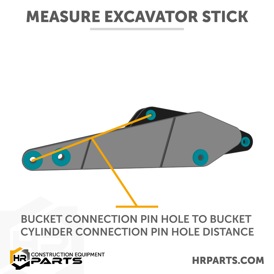Bucket connection to bucket cylinder connection distance.