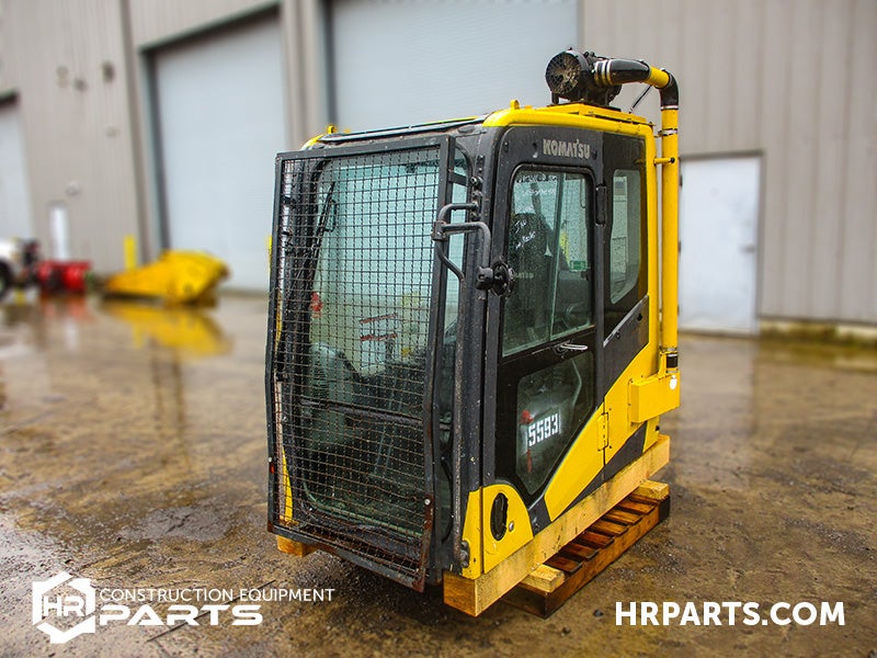 A cab on a pallet.