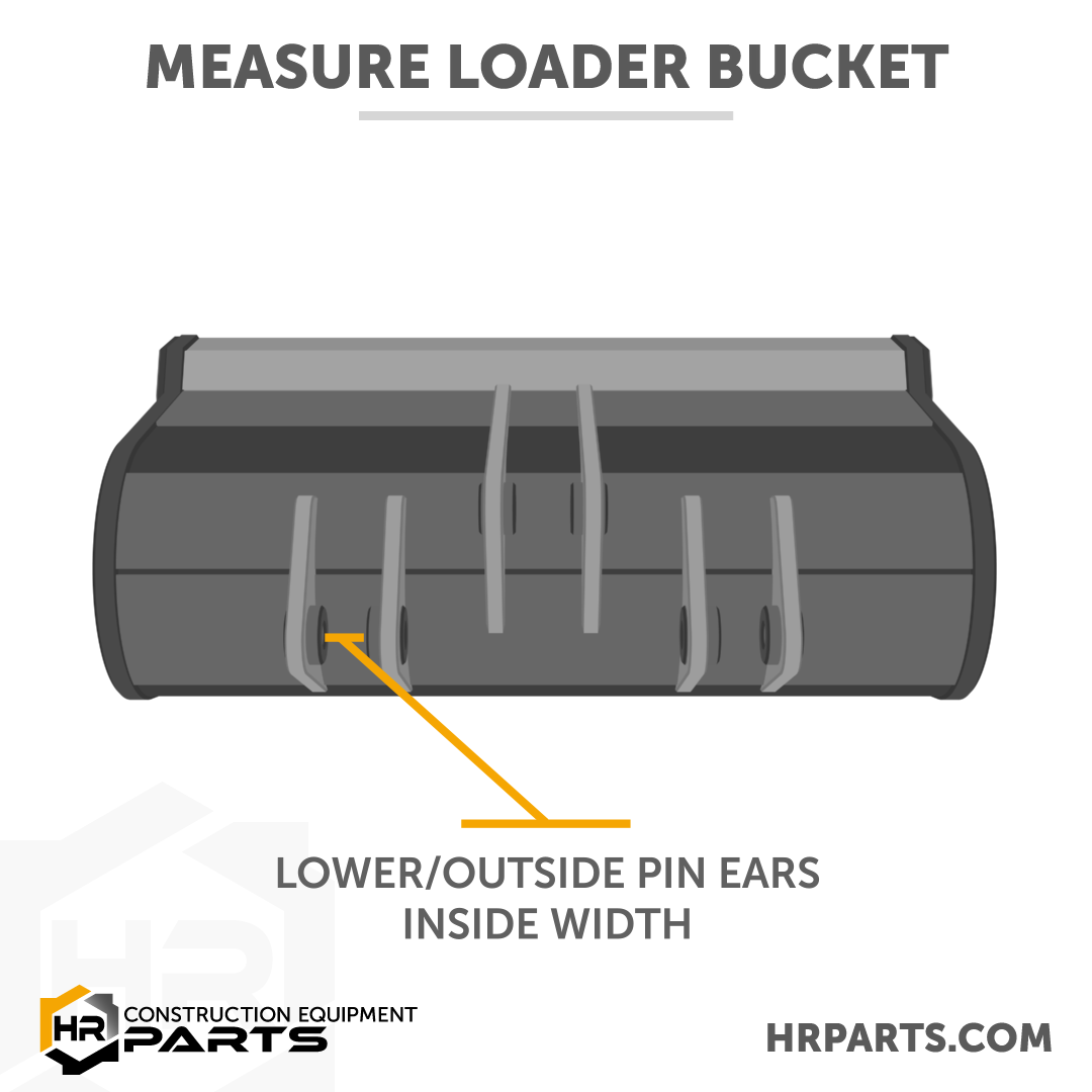 bucket lower pin ears width