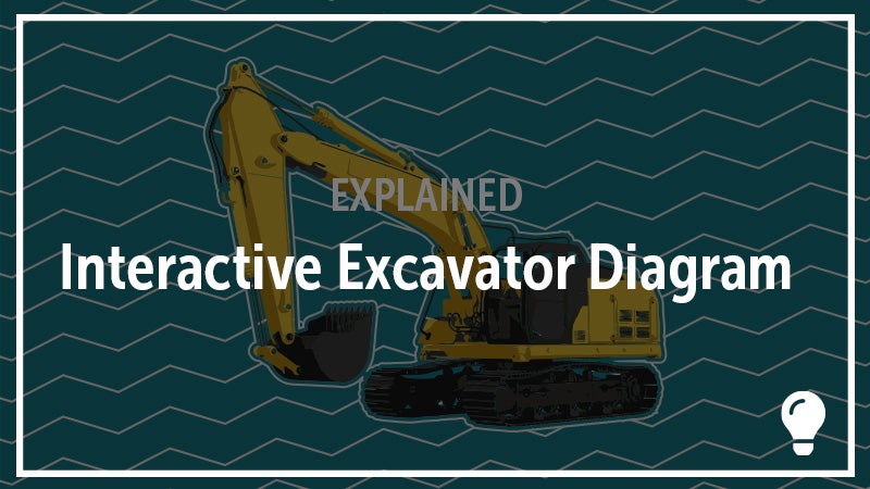 A header shows the outline of an excavator.