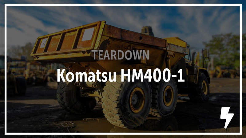 Salvaged Komatsu HM400-1 Articulated Truck.  See the Parts.