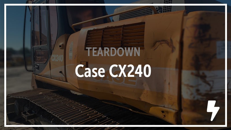Salvaged Case CX240 Excavator. See the Parts.