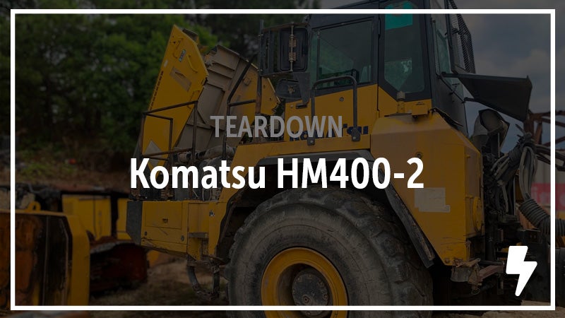 Komatsu HM400-2 Articulated Truck Salvaged. See the Parts.