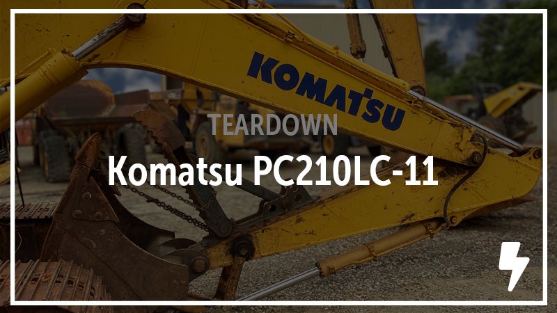 Komatsu PC210LC-11 Excavator Salvaged. See the Parts.