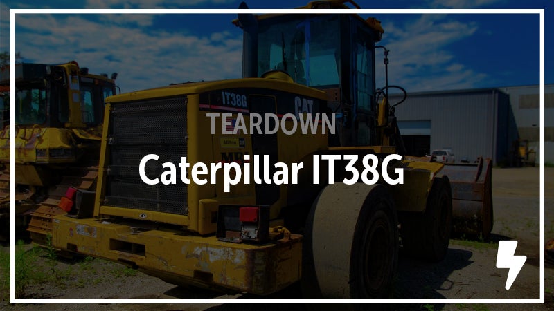 Caterpillar IT38G 7BS Wheel Loader Salvaged. See the Parts.