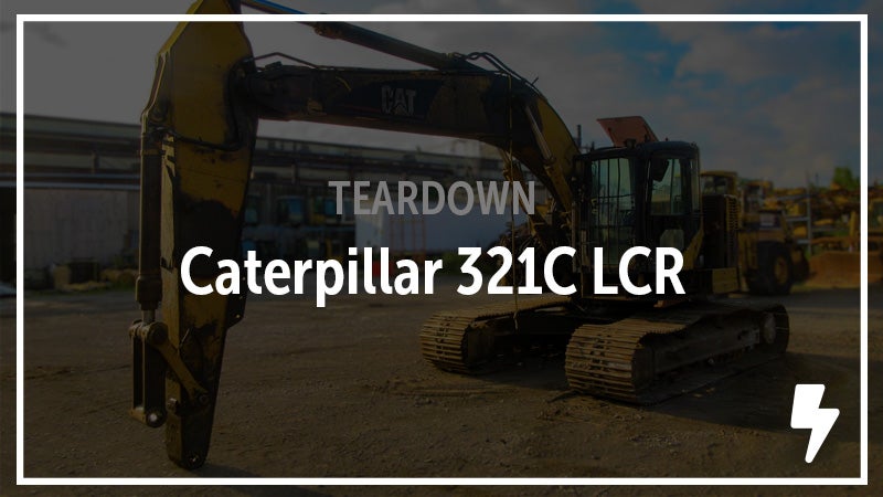 Caterpillar 321C LCR Excavator Salvaged. See the Parts.