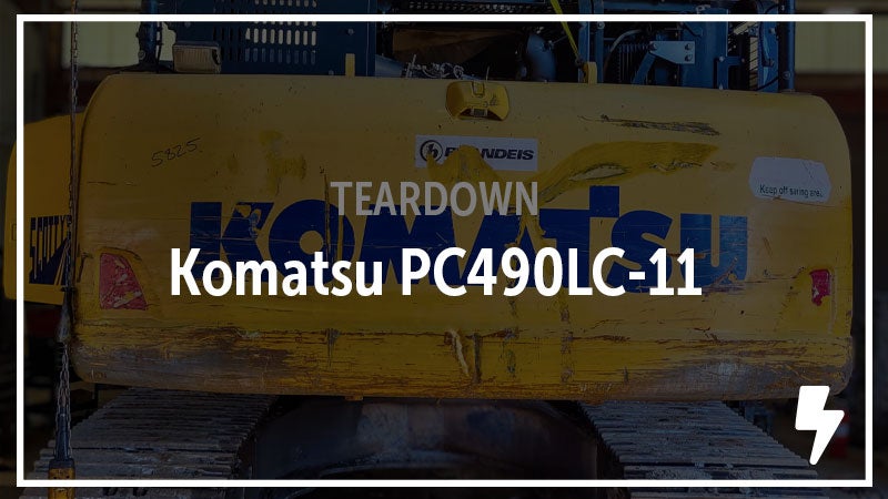 Komatsu PC490LC-11 Excavator Salvaged. See the Parts.