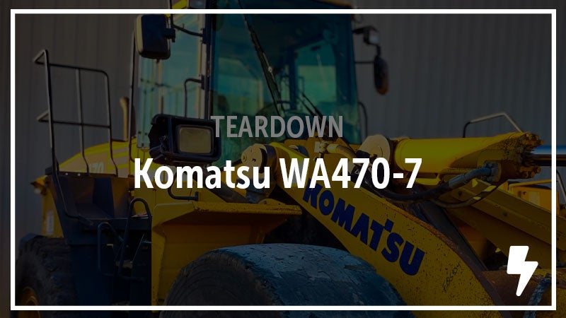 Komatsu WA470-7 Wheel Loader Salvaged. See the Parts.