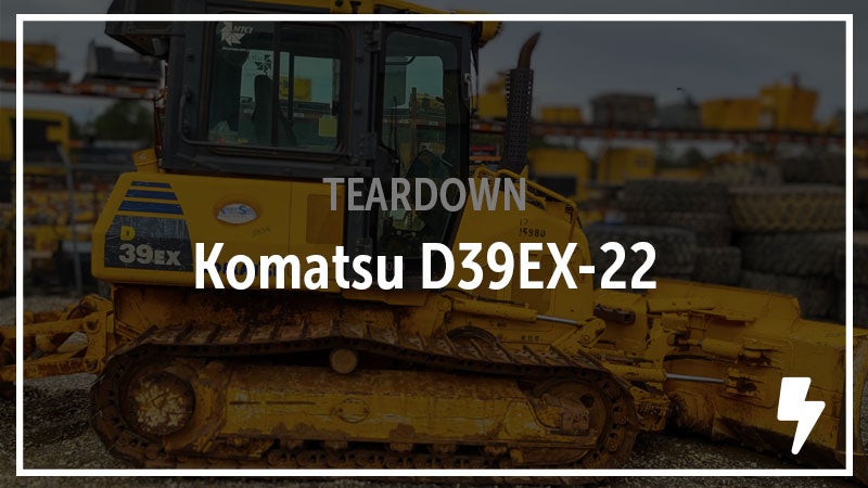 Komatsu D39EX-22 Crawler Dozer Salvaged. See the Parts.