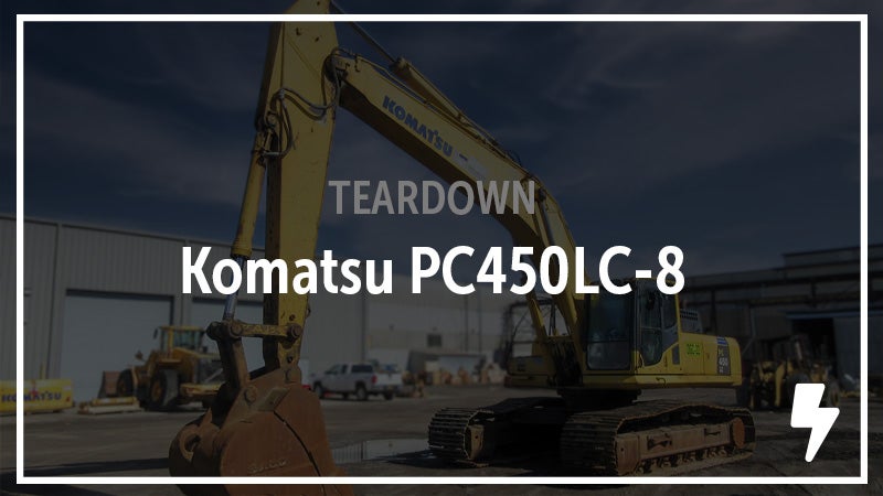 Komatsu PC450LC-8 Excavator Salvaged. See the Parts.