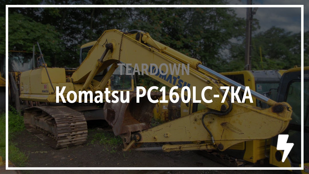 Komatsu PC160LC-7KA Excavator Salvaged. See the Parts.