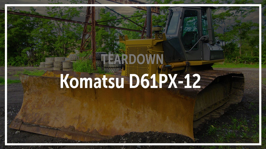 Komatsu D61PX-12 Crawler Dozer Salvaged. See the Parts.