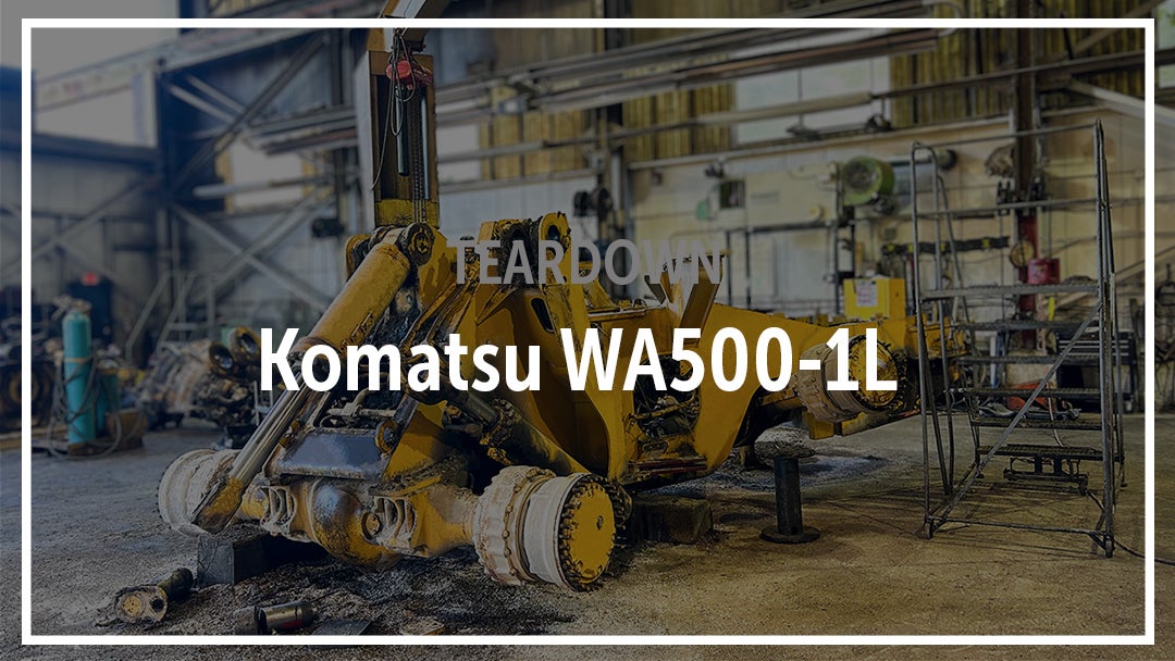 Komatsu WA500-1L Wheel Loader Salvaged. See the Parts.