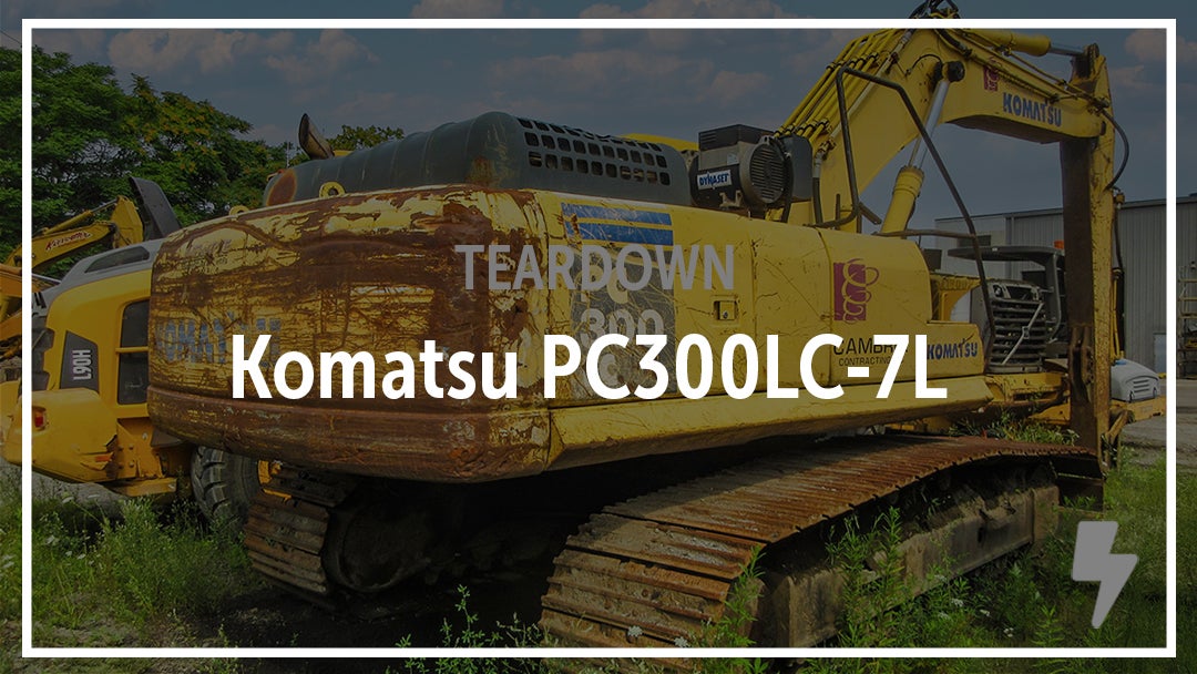 Komatsu PC300LC-7L Excavator Salvaged. See the Parts.