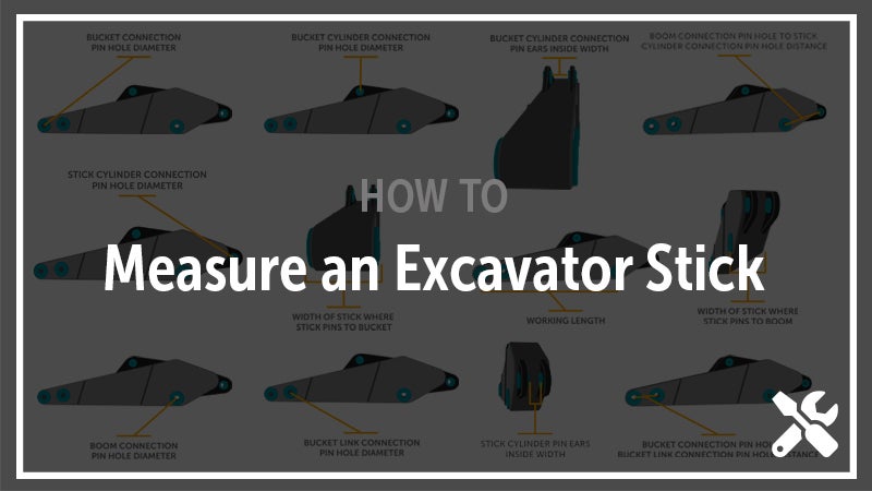 How to Measure an Excavator Stick with Excavator Stick Diagram