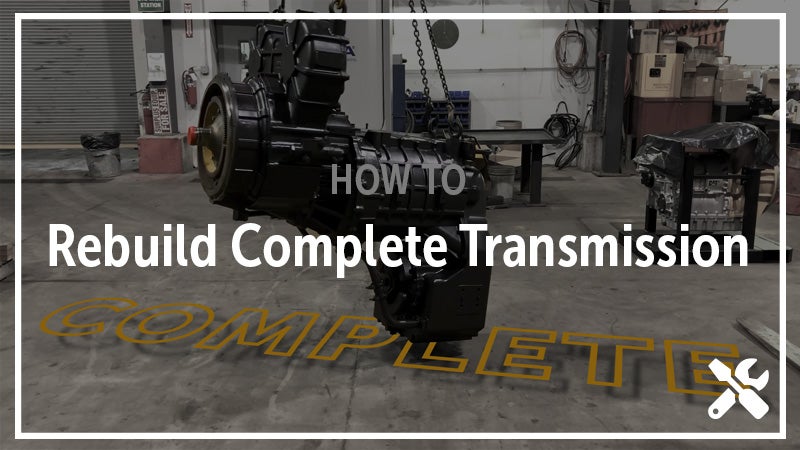 Rebuild a Komatsu WA500-6 Wheel Loader Transmission [Video]