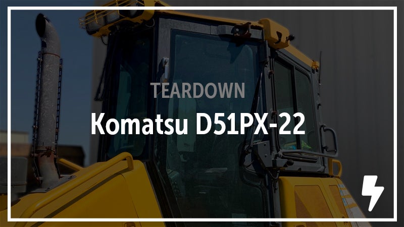 Komatsu D51PX-22 Crawler Tractor Salvaged. See the Parts.