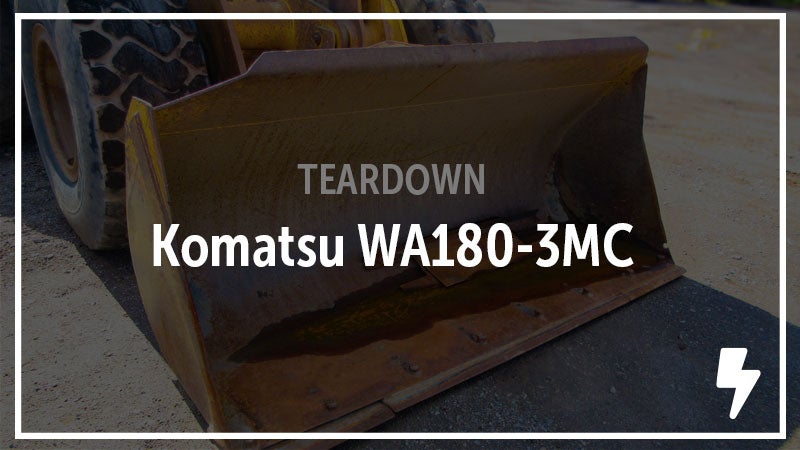 Komatsu WA180-3MC Wheel Loader Salvaged. See the Parts.