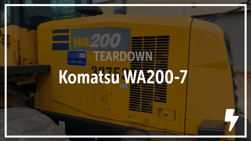 Komatsu WA200-7 Wheel Loader Salvaged. See the Parts.