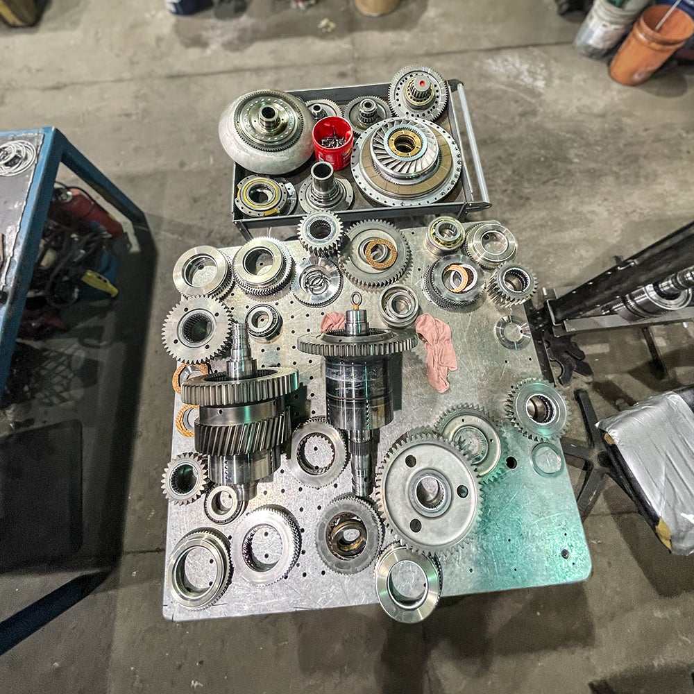 a number of gears on a table