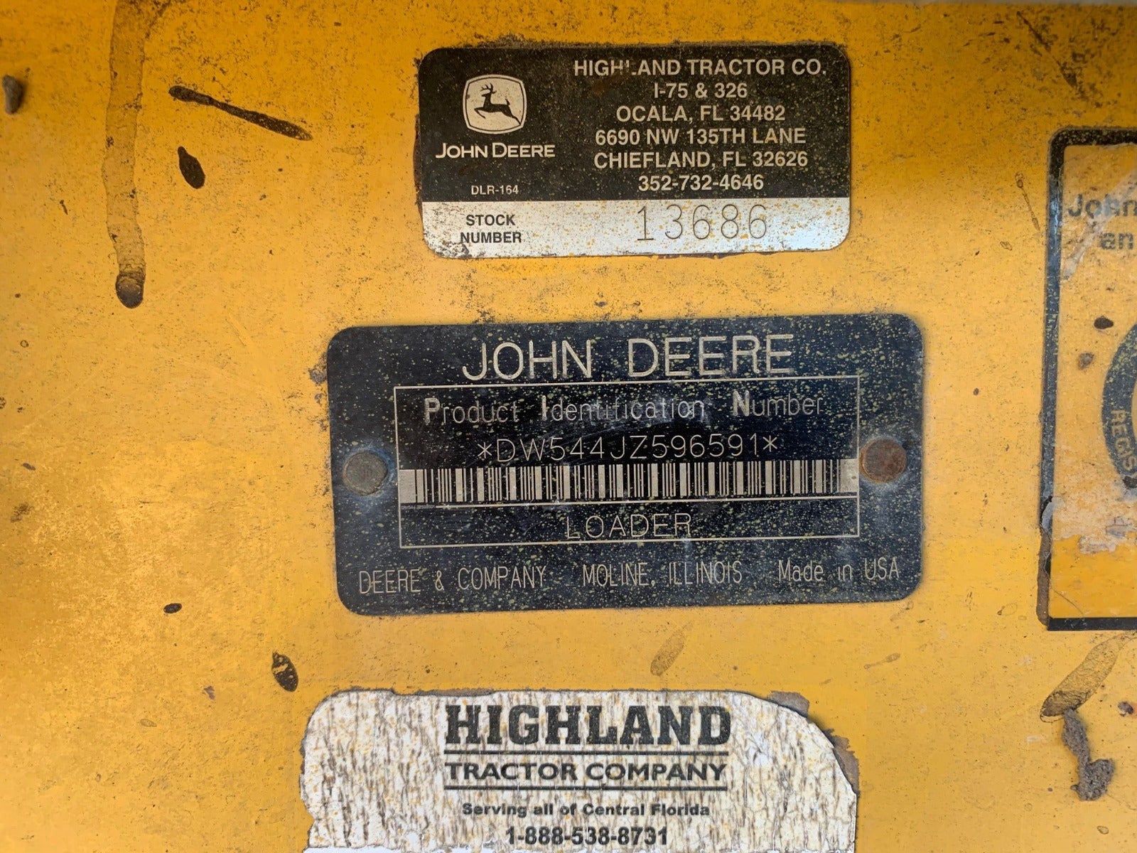 John Deere 544J dismantled machine photo 13