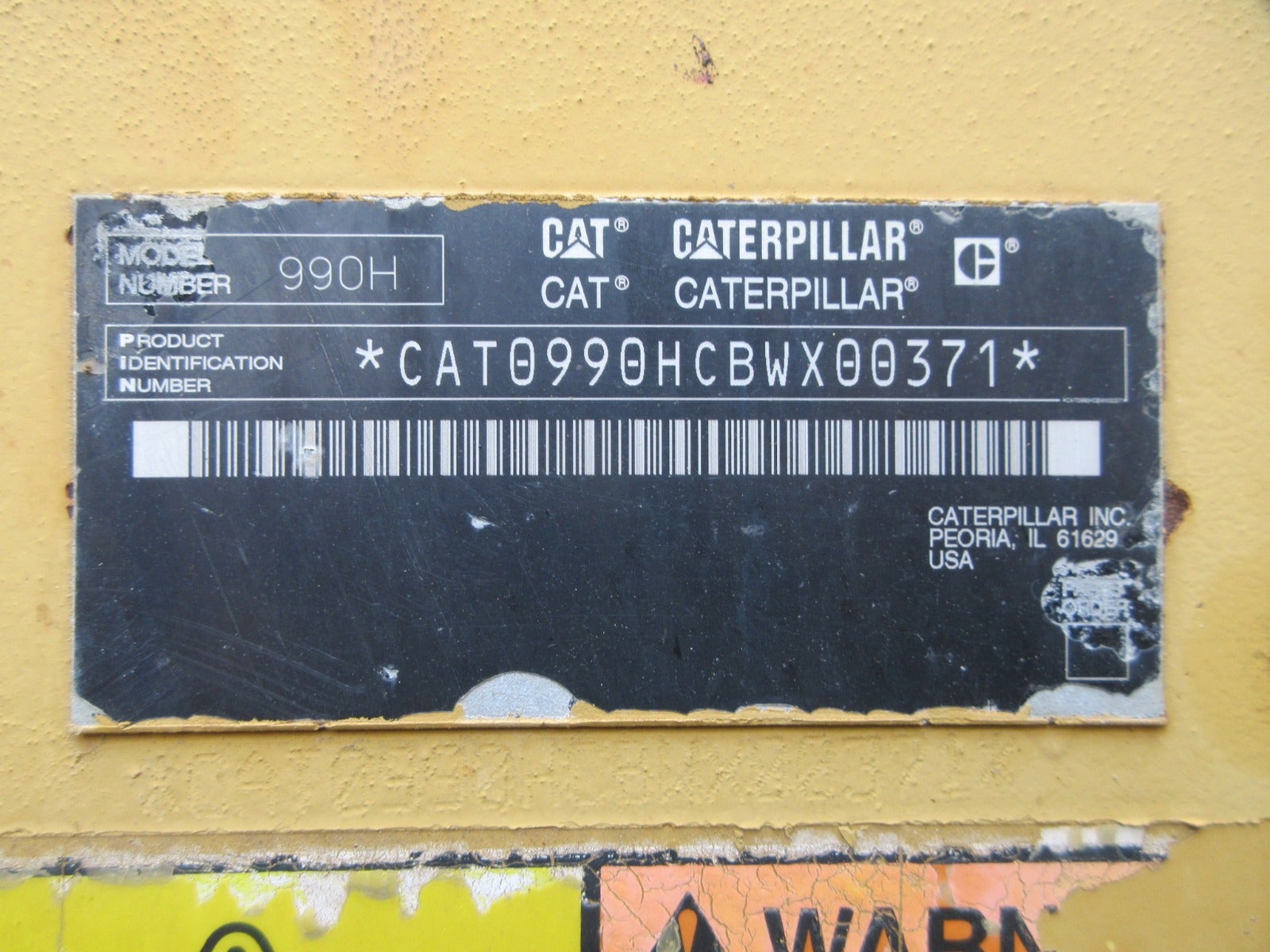 Caterpillar 990H teardown machine photo 14