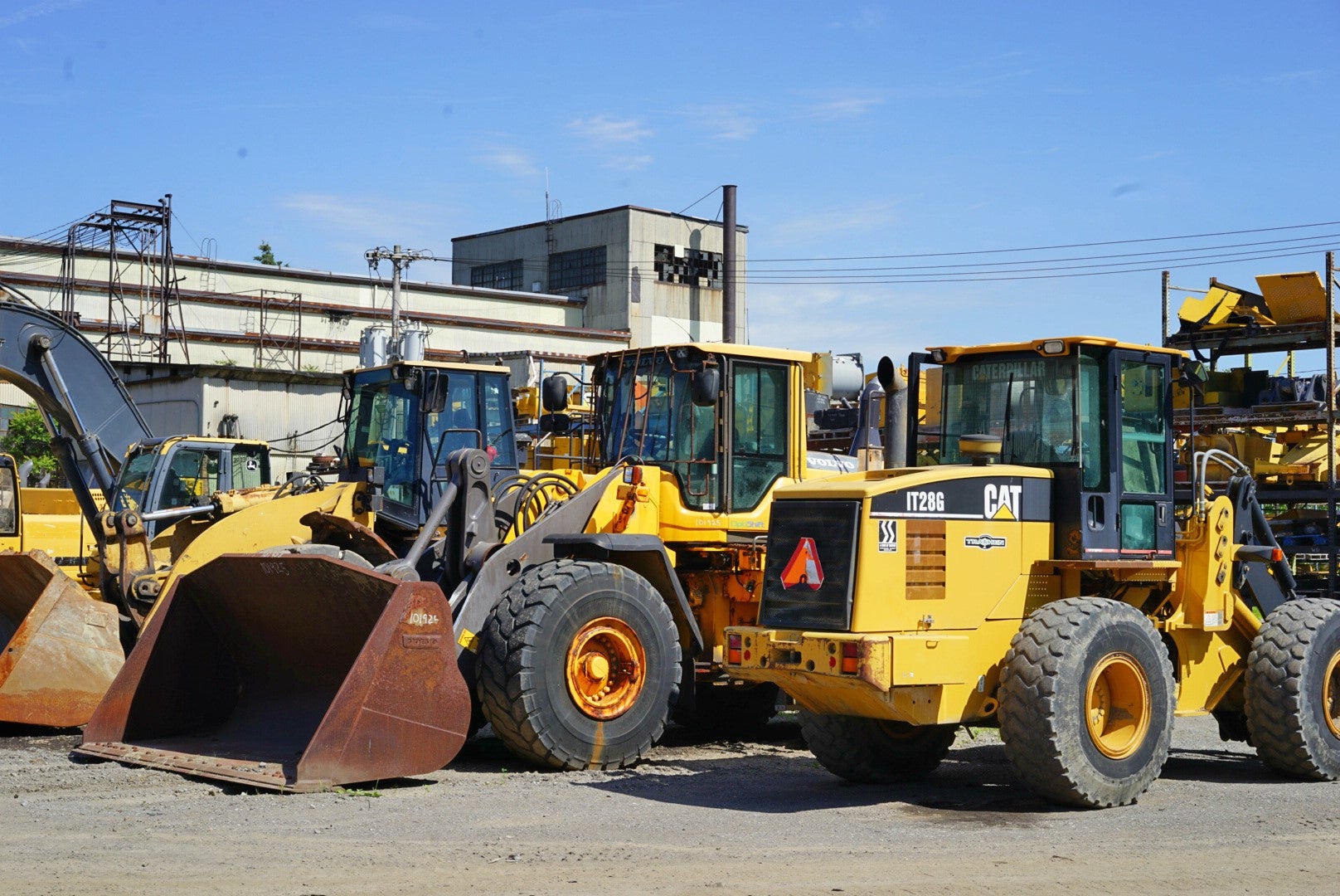 Wheel loaders in Buffalo.